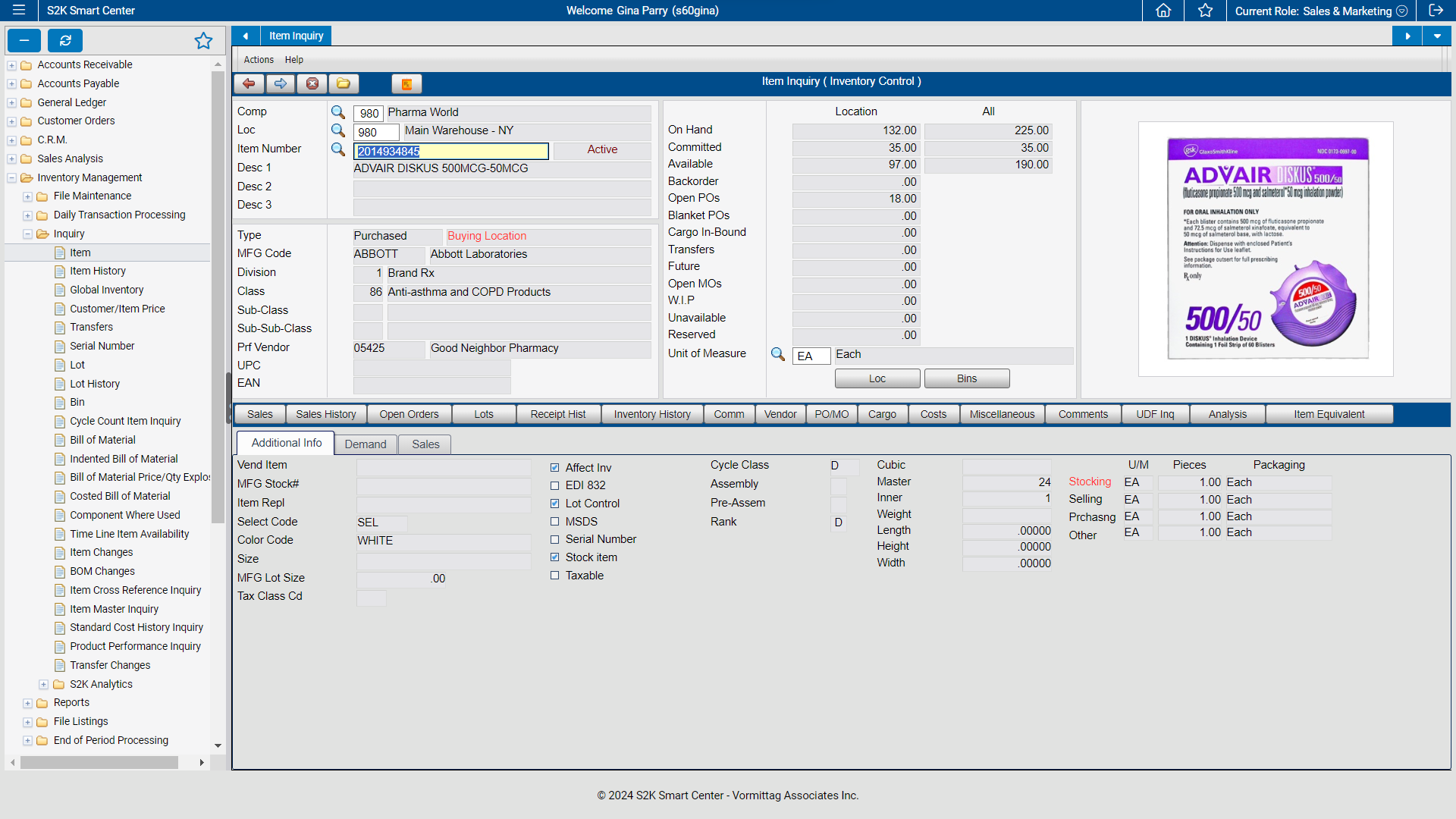 screenshot of S2K Pharma